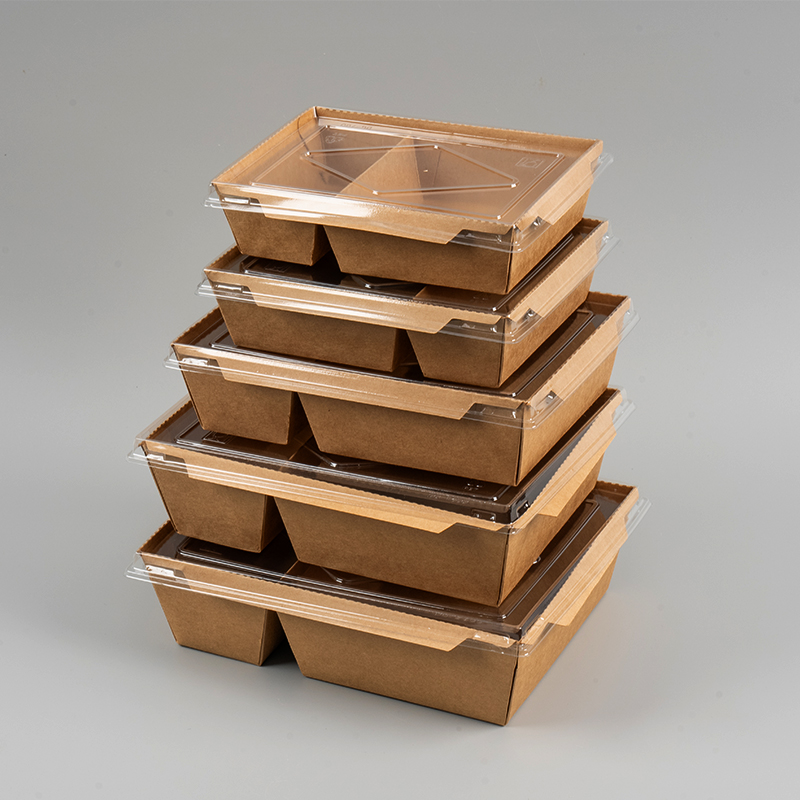 Dubbele compartiment Kraft Paper Box met huisdierafdekking